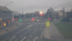 Křižovatka ulic Komenského a Velké Novosady