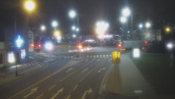 Křižovatka ulic Komenského a Velké Novosady