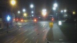 Křižovatka ulic Komenského a Velké Novosady