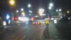 Křižovatka ulic Komenského a Velké Novosady