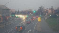 Křižovatka ulic Komenského a Velké Novosady