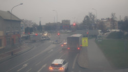 Křižovatka ulic Komenského a Velké Novosady