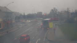 Křižovatka ulic Komenského a Velké Novosady