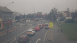 Křižovatka ulic Komenského a Velké Novosady