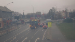 Křižovatka ulic Komenského a Velké Novosady