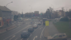 Křižovatka ulic Komenského a Velké Novosady