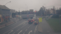 Křižovatka ulic Komenského a Velké Novosady