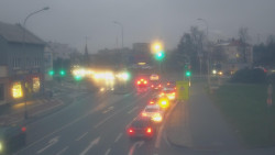 Křižovatka ulic Komenského a Velké Novosady