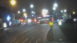 Křižovatka ulic Komenského a Velké Novosady