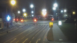 Křižovatka ulic Komenského a Velké Novosady