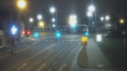 Křižovatka ulic Komenského a Velké Novosady