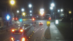 Křižovatka ulic Komenského a Velké Novosady