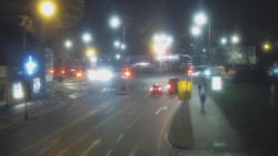 Křižovatka ulic Komenského a Velké Novosady