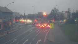 Křižovatka ulic Komenského a Velké Novosady