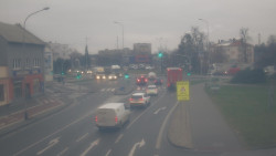 Křižovatka ulic Komenského a Velké Novosady