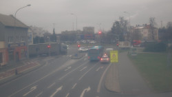 Křižovatka ulic Komenského a Velké Novosady