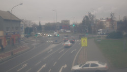 Křižovatka ulic Komenského a Velké Novosady