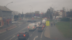 Křižovatka ulic Komenského a Velké Novosady