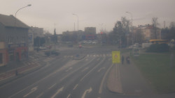 Křižovatka ulic Komenského a Velké Novosady