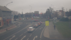 Křižovatka ulic Komenského a Velké Novosady