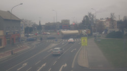 Křižovatka ulic Komenského a Velké Novosady