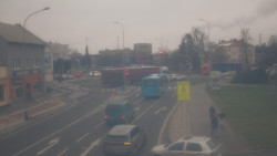 Křižovatka ulic Komenského a Velké Novosady