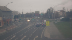 Křižovatka ulic Komenského a Velké Novosady