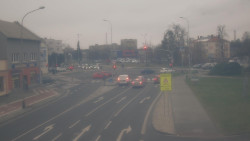 Křižovatka ulic Komenského a Velké Novosady