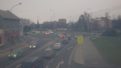 Křižovatka ulic Komenského a Velké Novosady