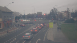 Křižovatka ulic Komenského a Velké Novosady