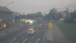 Křižovatka ulic Komenského a Velké Novosady