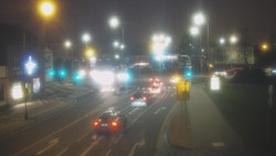 Křižovatka ulic Komenského a Velké Novosady