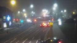 Křižovatka ulic Komenského a Velké Novosady