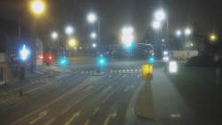 Křižovatka ulic Komenského a Velké Novosady