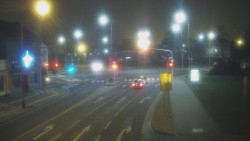 Křižovatka ulic Komenského a Velké Novosady