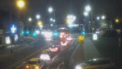 Křižovatka ulic Komenského a Velké Novosady