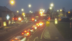 Křižovatka ulic Komenského a Velké Novosady