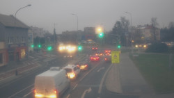 Křižovatka ulic Komenského a Velké Novosady