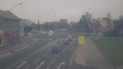 Křižovatka ulic Komenského a Velké Novosady