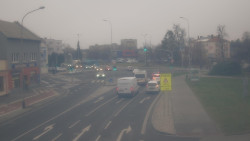 Křižovatka ulic Komenského a Velké Novosady