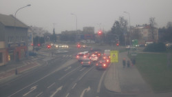 Křižovatka ulic Komenského a Velké Novosady