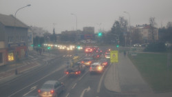 Křižovatka ulic Komenského a Velké Novosady