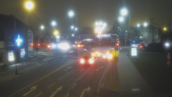 Křižovatka ulic Komenského a Velké Novosady