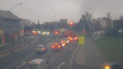 Křižovatka ulic Komenského a Velké Novosady