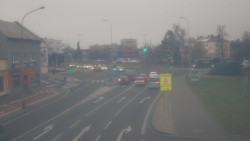 Křižovatka ulic Komenského a Velké Novosady