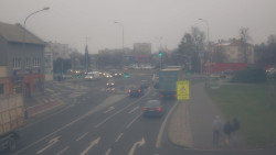 Křižovatka ulic Komenského a Velké Novosady