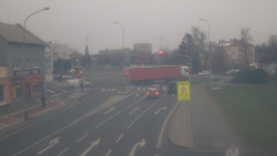 Křižovatka ulic Komenského a Velké Novosady