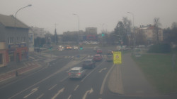 Křižovatka ulic Komenského a Velké Novosady