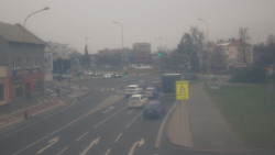 Křižovatka ulic Komenského a Velké Novosady