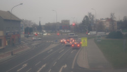 Křižovatka ulic Komenského a Velké Novosady